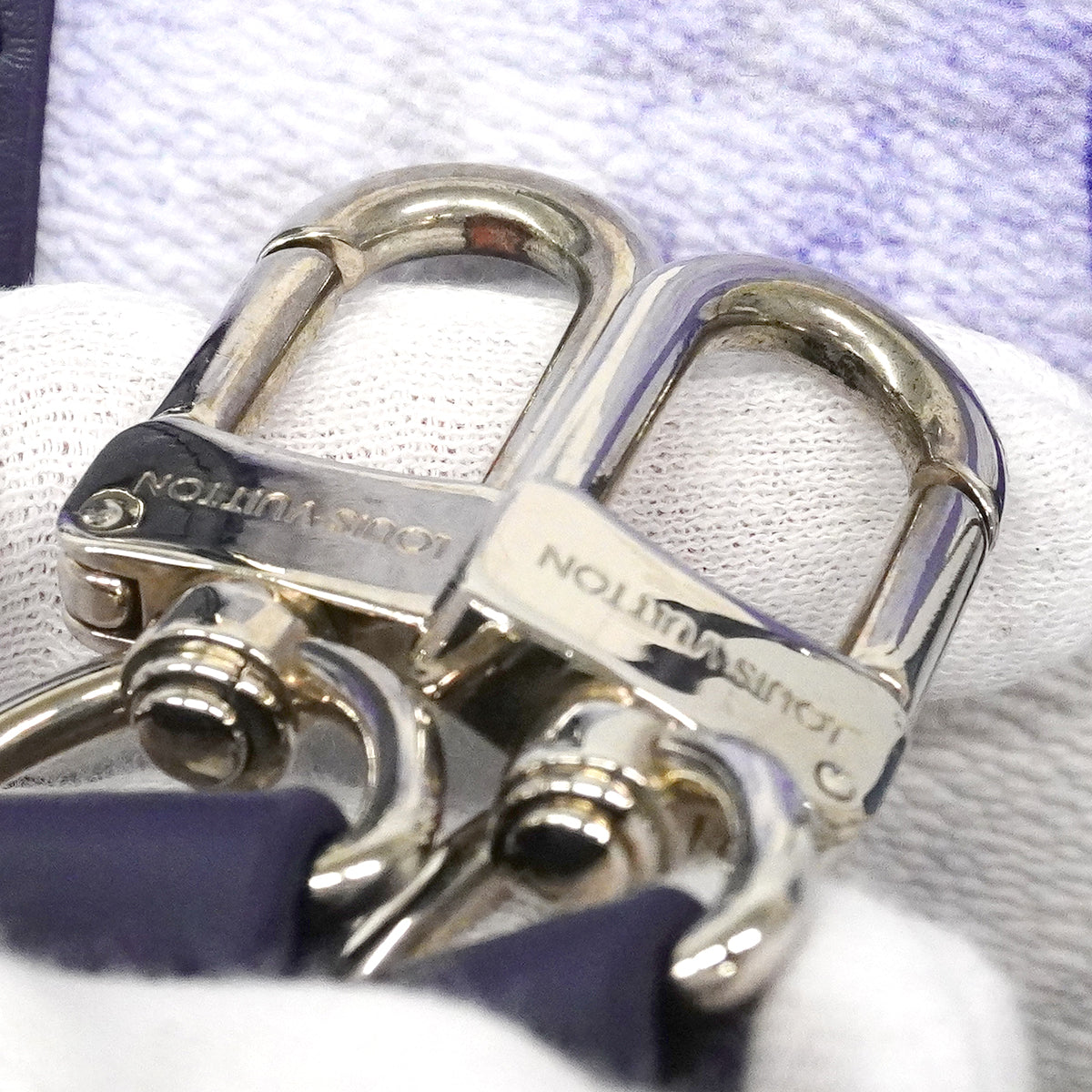 【6fe6453】ルイヴィトン ハンドバッグ モノグラム・ウォーターカラー キーポルXS M45761 ブルー 2wayバッグ【中古】メンズ