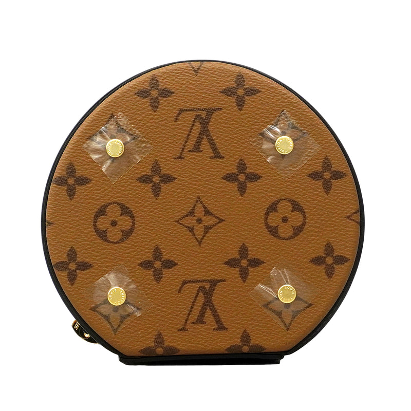 【6fe6454】ルイヴィトン ハンドバッグ モノグラム・リバース カンヌ M43986 ブラウン 2wayバッグ【中古】レディース