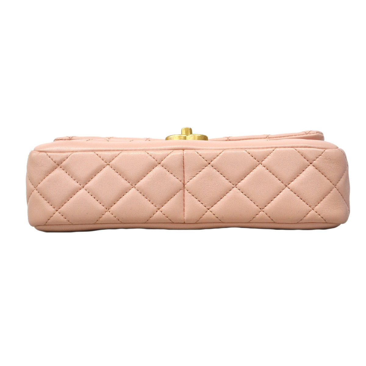 【6fe6456】シャネル ショルダーバッグ マトラッセ Wチェーン ラムスキン ピンク ゴールド金具【中古】レディース