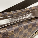 【6fe6462】ルイヴィトン ショルダーバッグ ダミエ ブロードウェイ N42270 エベヌ【中古】メンズ