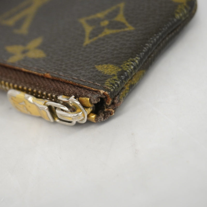 【6fe6487】ルイヴィトン コインケース モノグラム ポシェットクレ M62650 ブラウン【中古】メンズ レディース ユニセックス