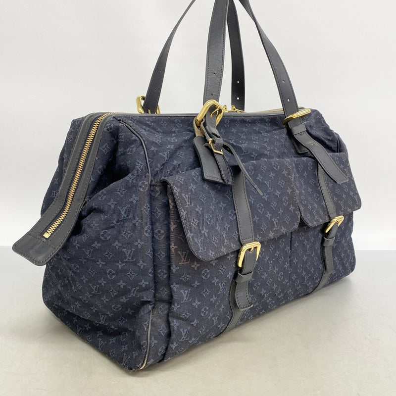 【6fe6495】ルイヴィトン ボストンバッグ モノグラム・ミニ ルイーズ M42321 TSTブルー【中古】メンズ レディース ユニセックス