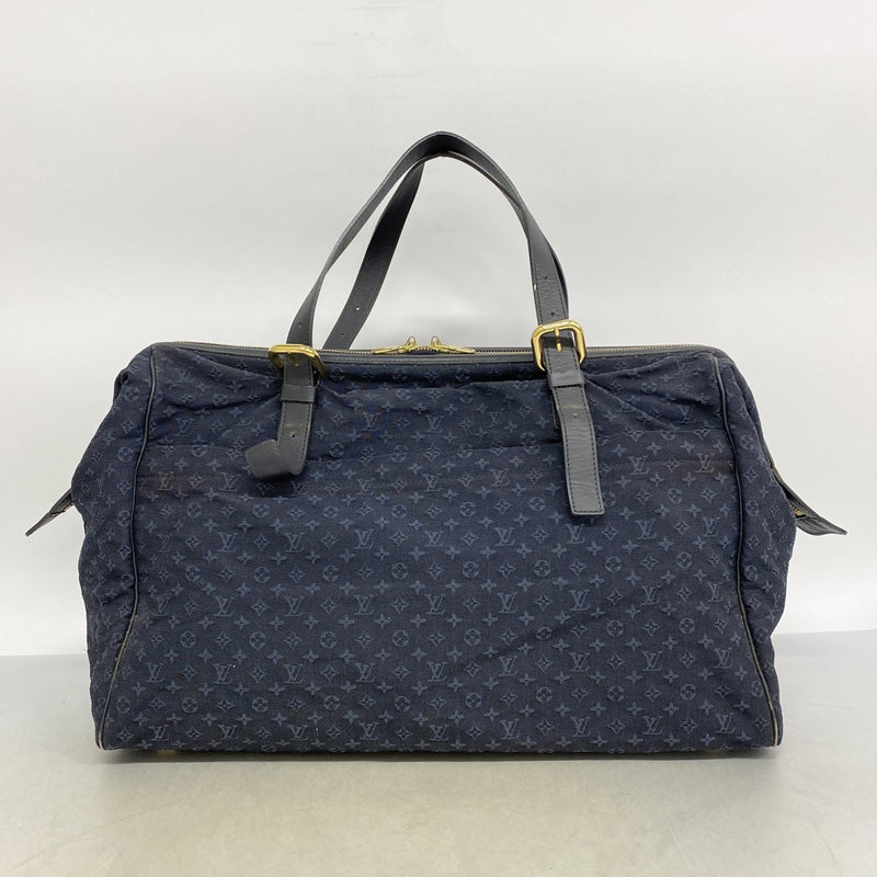 【6fe6495】ルイヴィトン ボストンバッグ モノグラム・ミニ ルイーズ M42321 TSTブルー【中古】メンズ レディース ユニセックス