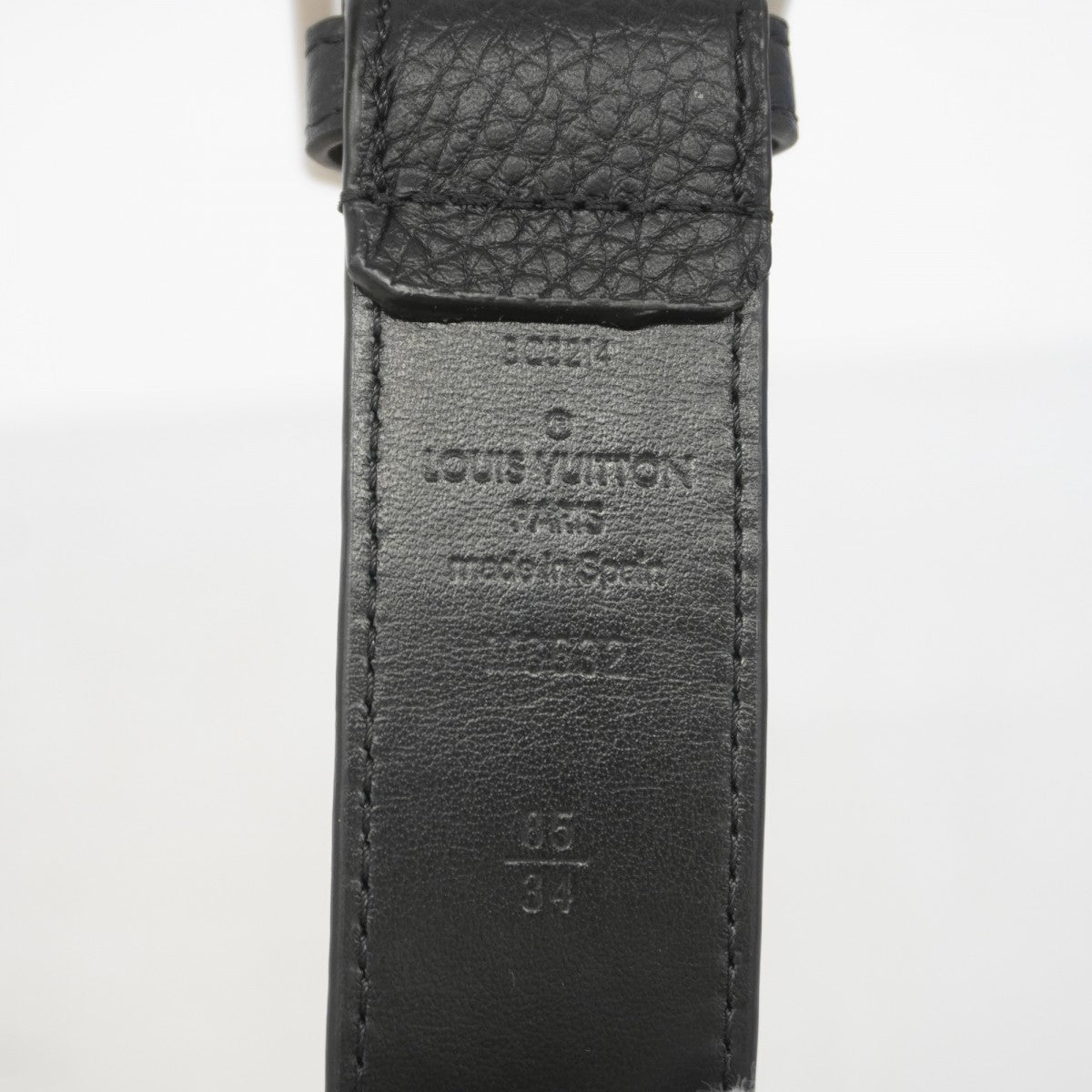 【6fe6508】ルイヴィトン ベルト ヘリテージ35MM M8632V ブラック【中古】メンズ