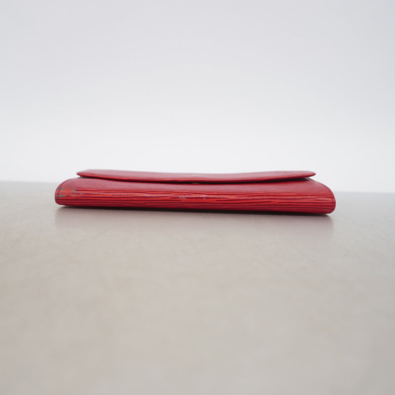 【6fe6510】ルイヴィトン 長財布 エピ ポシェットポルトモネクレディ M63577 カスティリアンレッド【中古】レディース