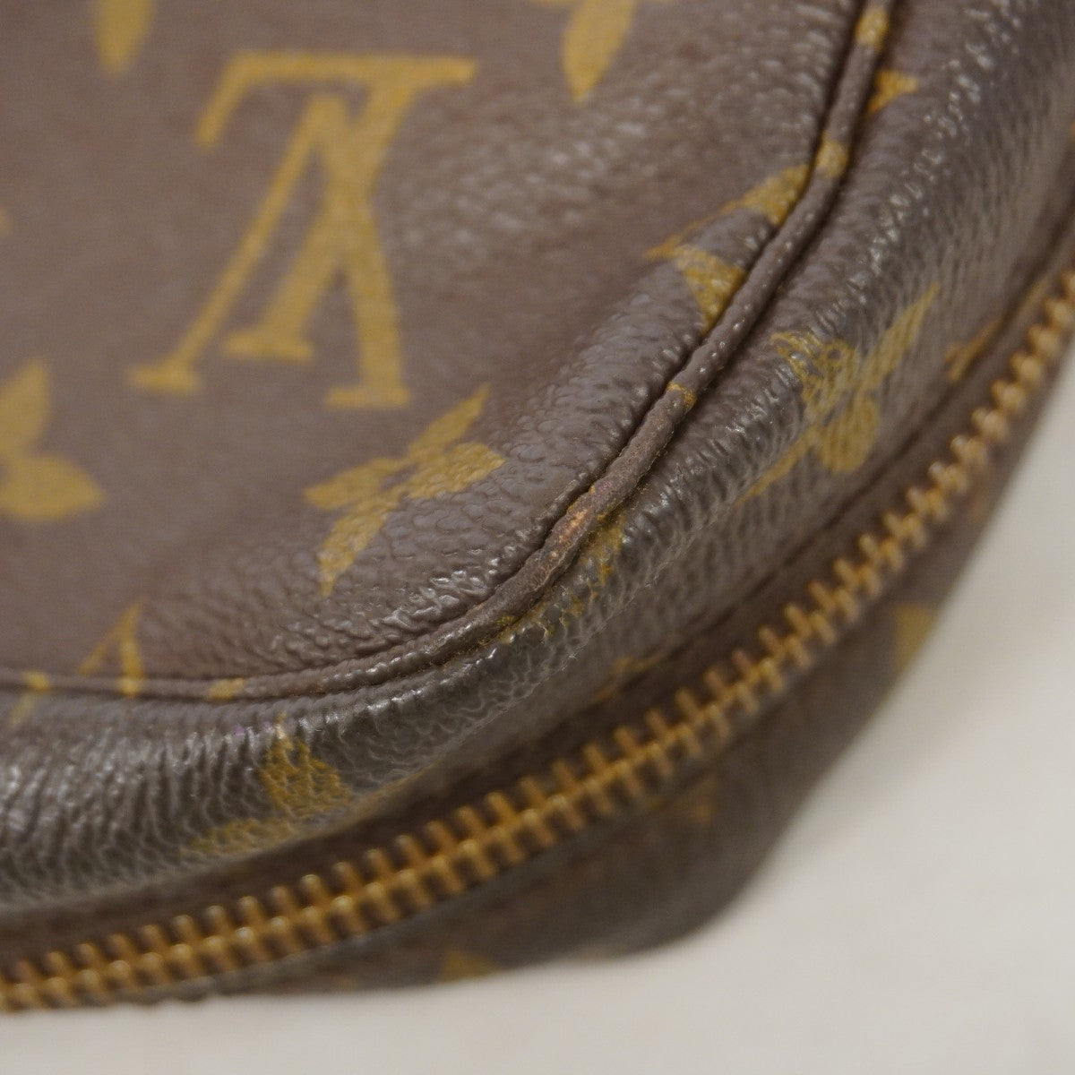 【6fe6524】ルイヴィトン ポーチ モノグラム トゥルーストワレット23 M47524 ブラウン【中古】レディース