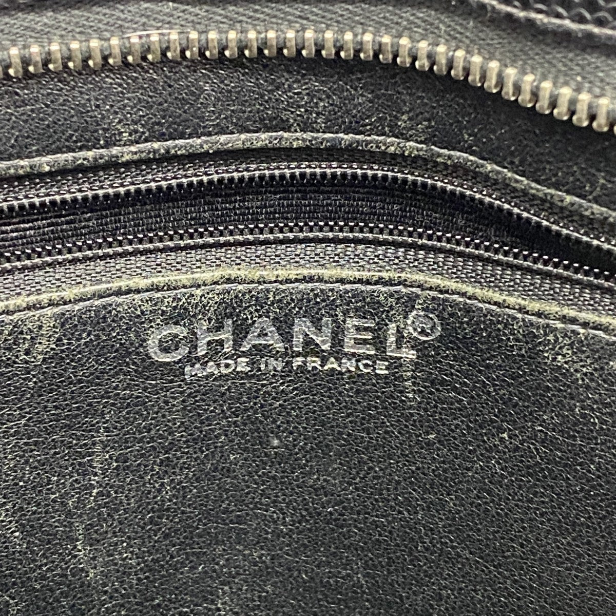 【6fe6532】シャネル トートバッグ 復刻トート キャビアスキン ブラック シルバー金具【中古】レディース