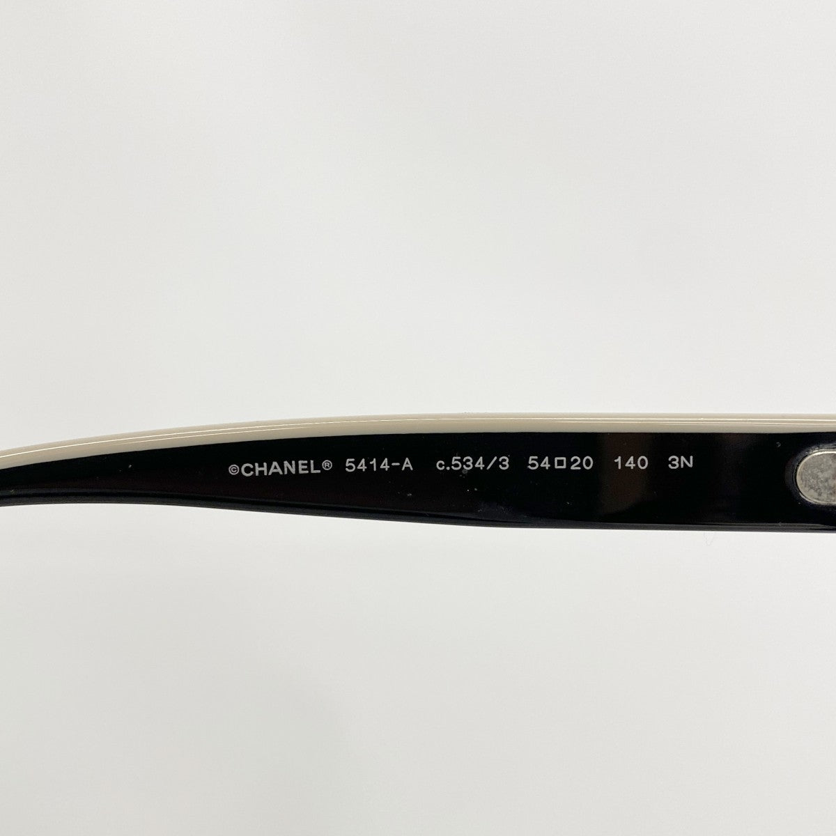 【6fe6533】シャネル サングラス 5414-A プラスチック ブラック シルバー金具【中古】レディース