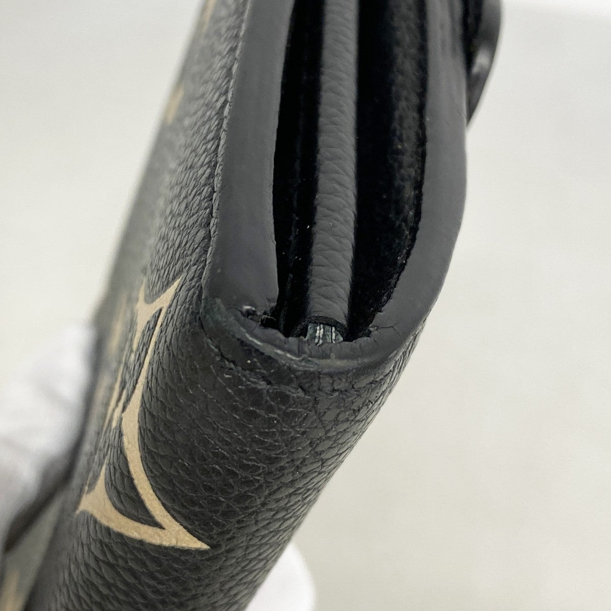 【6fe6535】ルイヴィトン 長財布 モノグラム・アンプラント バイカラー ポルトフォイユサラ M80496 ブラック ベージュ【中古】レディース