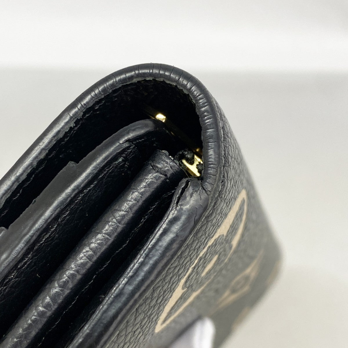 【6fe6535】ルイヴィトン 長財布 モノグラム・アンプラント バイカラー ポルトフォイユサラ M80496 ブラック ベージュ【中古】レディース