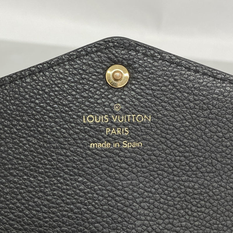 【6fe6535】ルイヴィトン 長財布 モノグラム・アンプラント バイカラー ポルトフォイユサラ M80496 ブラック ベージュ【中古】レディース