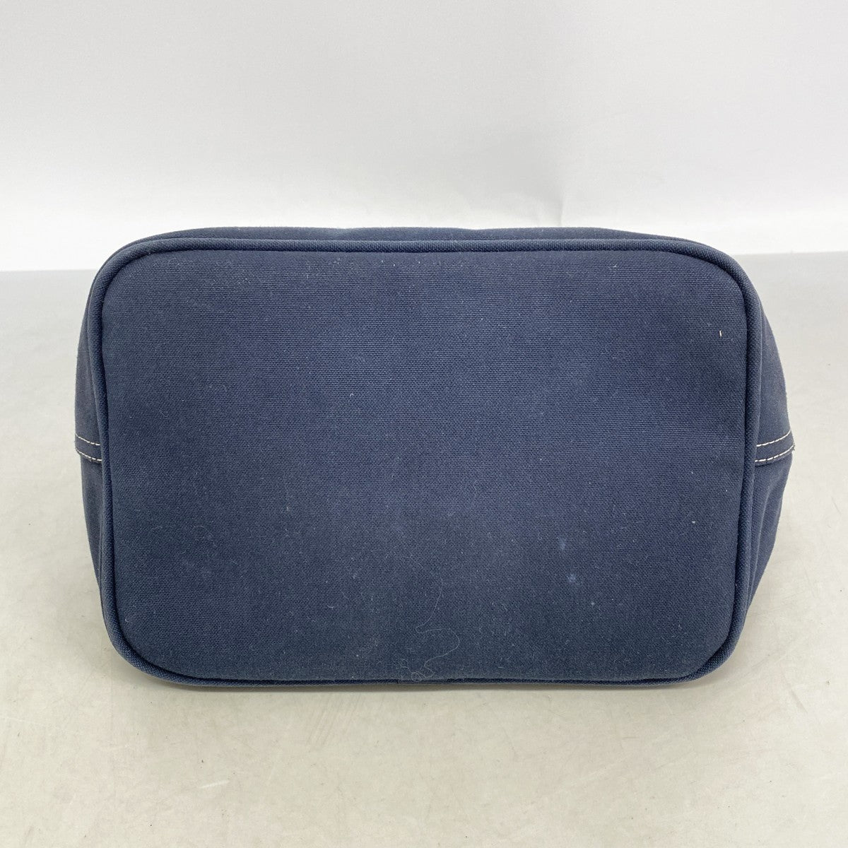 【6fe6547】フェンディ ハンドバッグ キャンバス ネイビー シルバー金具【中古】レディース