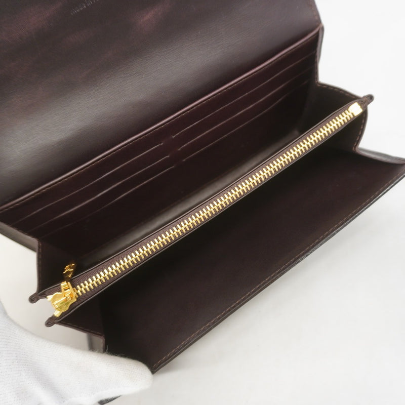 【6fe6555】ルイヴィトン 長財布 ヴェルニ ポルトフォイユロスモア M91591 アマラント【中古】レディース