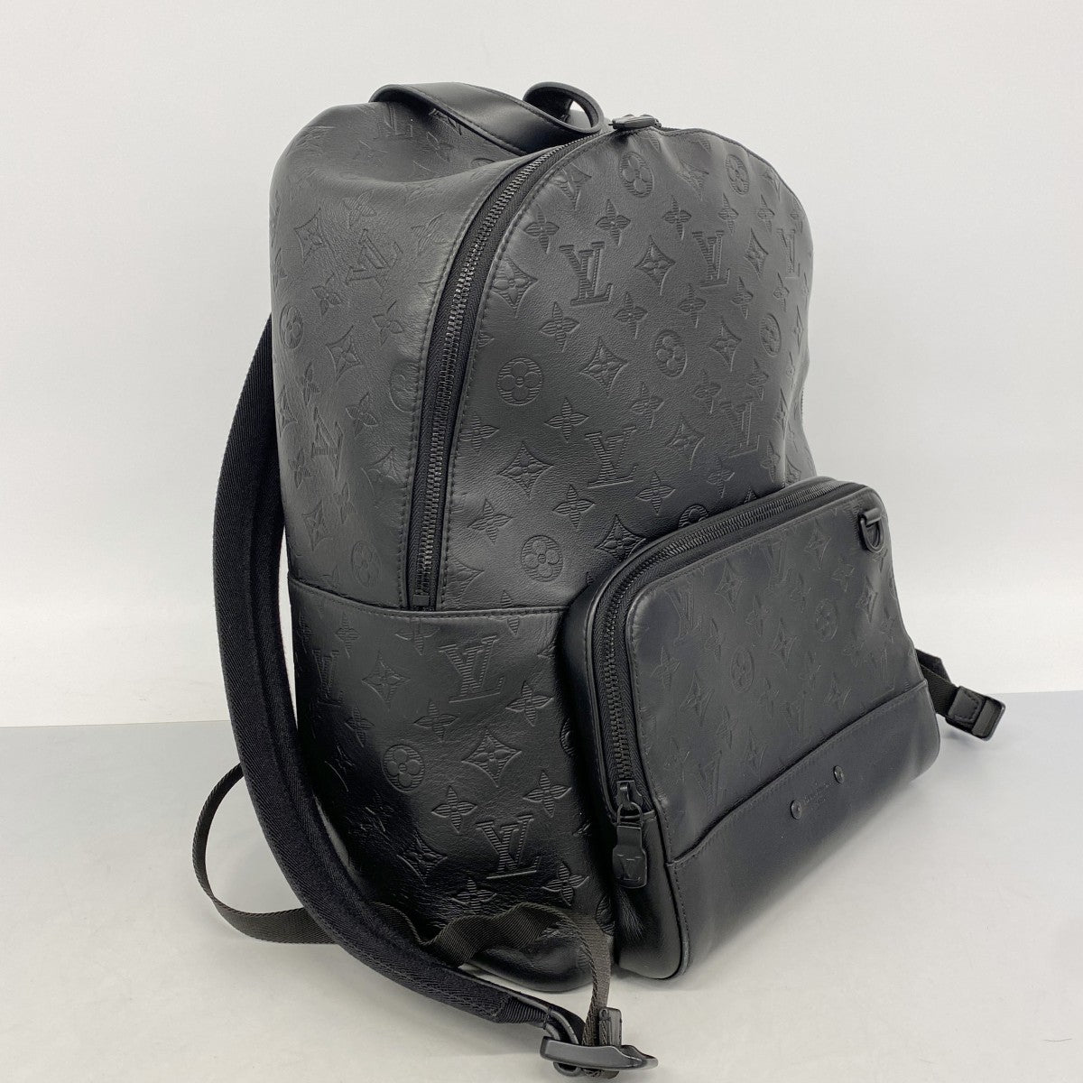 【6fe6572】ルイヴィトン リュック・デイパック モノグラム･シャドウ レーサーバックパック M46109 ブラック【中古】メンズ