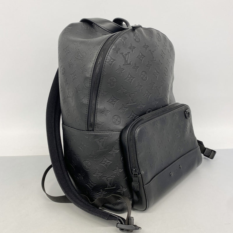 【6fe6572】ルイヴィトン リュック・デイパック モノグラム･シャドウ レーサーバックパック M46109 ブラック【中古】メンズ