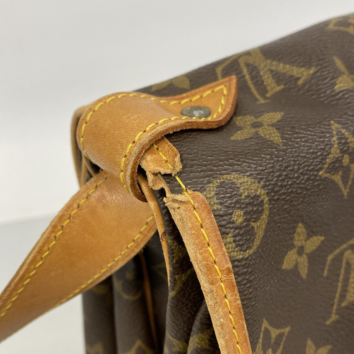 【6fe6577】ルイヴィトン ショルダーバッグ モノグラム ソミュール35 M42254 ブラウン【中古】レディース