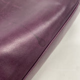 【6fe6578-h】シャネル ショルダーバッグ チェーンショルダー ラムスキン パープル シルバー金具【中古】レディース