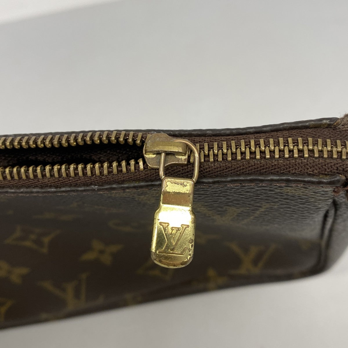 【6fe6596】ルイヴィトン ポーチ モノグラム ポシェットアクセソワール M51980 ブラウン【中古】レディース