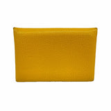 【6fe6604】エルメス コインケース カルヴィ シェブルミゾル ジョーヌアンブル シルバー金具 C刻印【中古】メンズ レディース ユニセックス