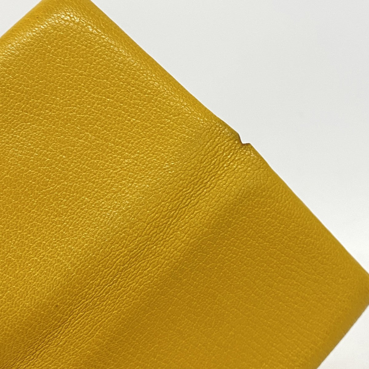 【6fe6604】エルメス コインケース カルヴィ シェブルミゾル ジョーヌアンブル シルバー金具 C刻印【中古】メンズ レディース ユニセックス