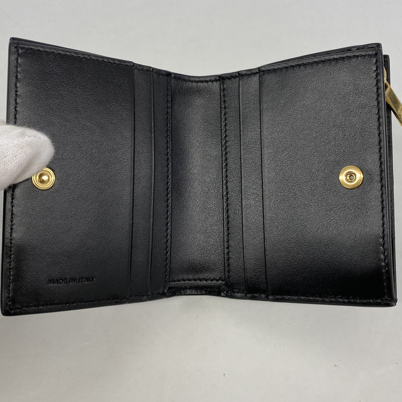 【6fe6616】セリーヌ 財布 レザー ブラック ゴールド金具【中古】レディース