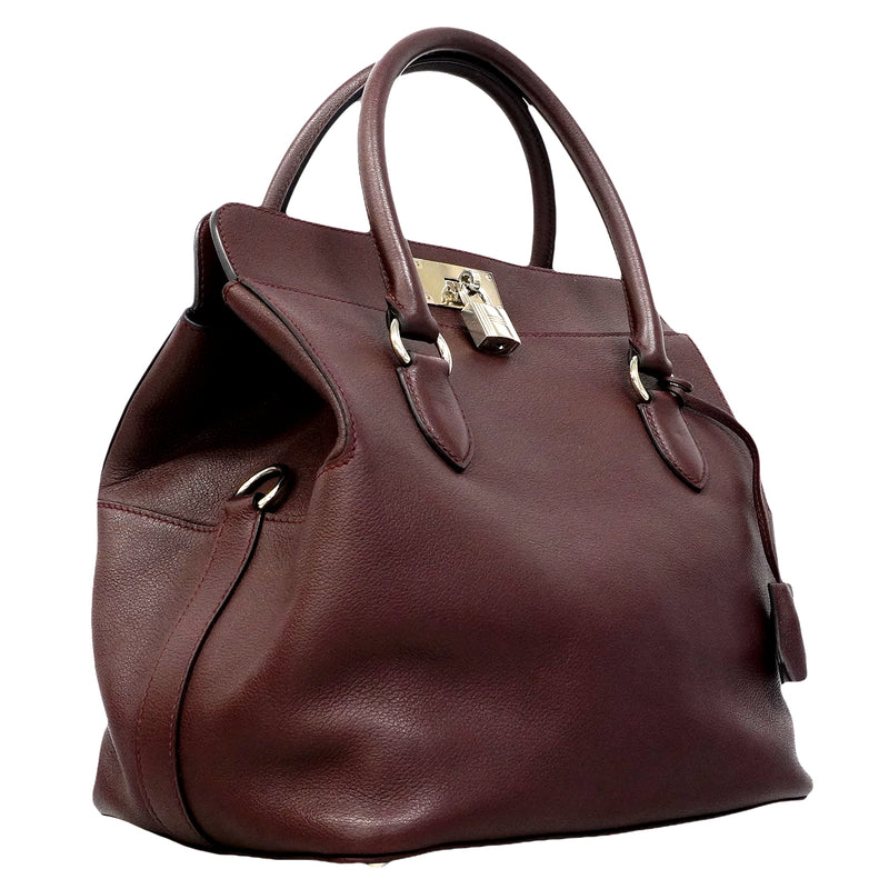 【6fe6618】エルメス ハンドバッグ ツールボックス26 エバーカラー ルージュアッシュ シルバー金具 A刻印 2wayバッグ【中古】レディース