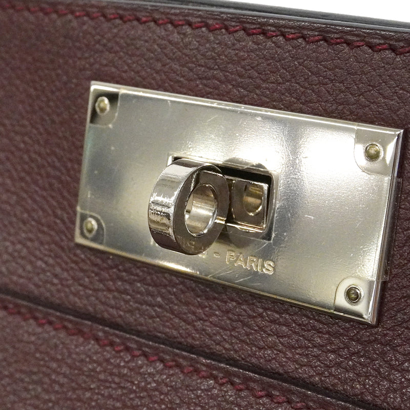 【6fe6618】エルメス ハンドバッグ ツールボックス26 エバーカラー ルージュアッシュ シルバー金具 A刻印 2wayバッグ【中古】レディース