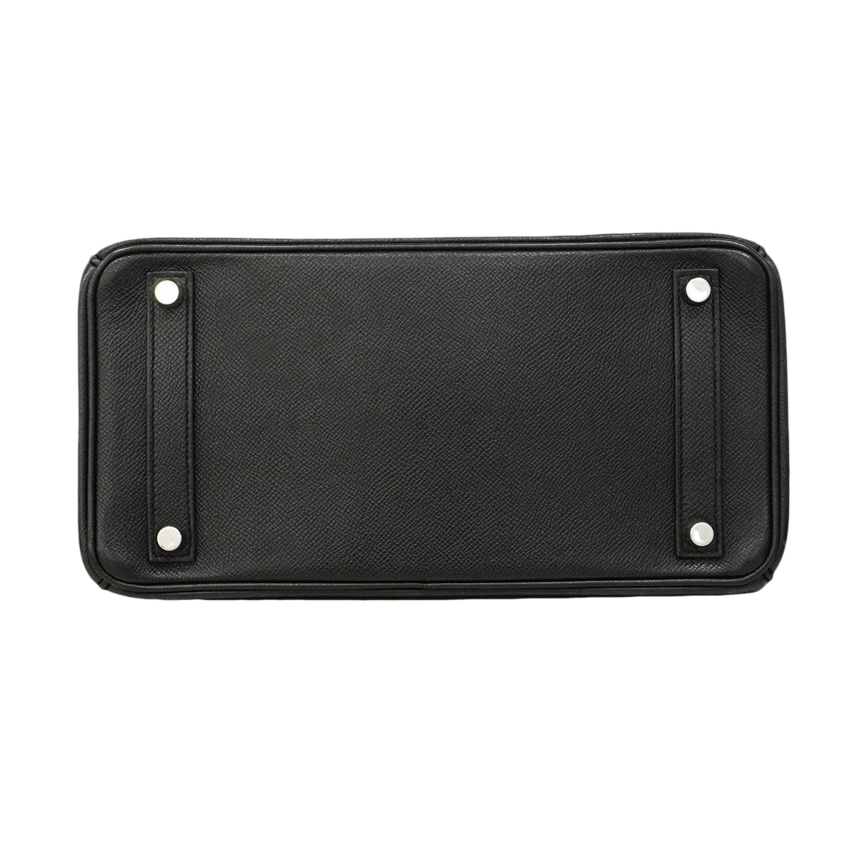 【6fe6621】エルメス ハンドバッグ オータクロア28 ヴォーエプソン ブラック シルバー金具 □J刻印【中古】レディース
