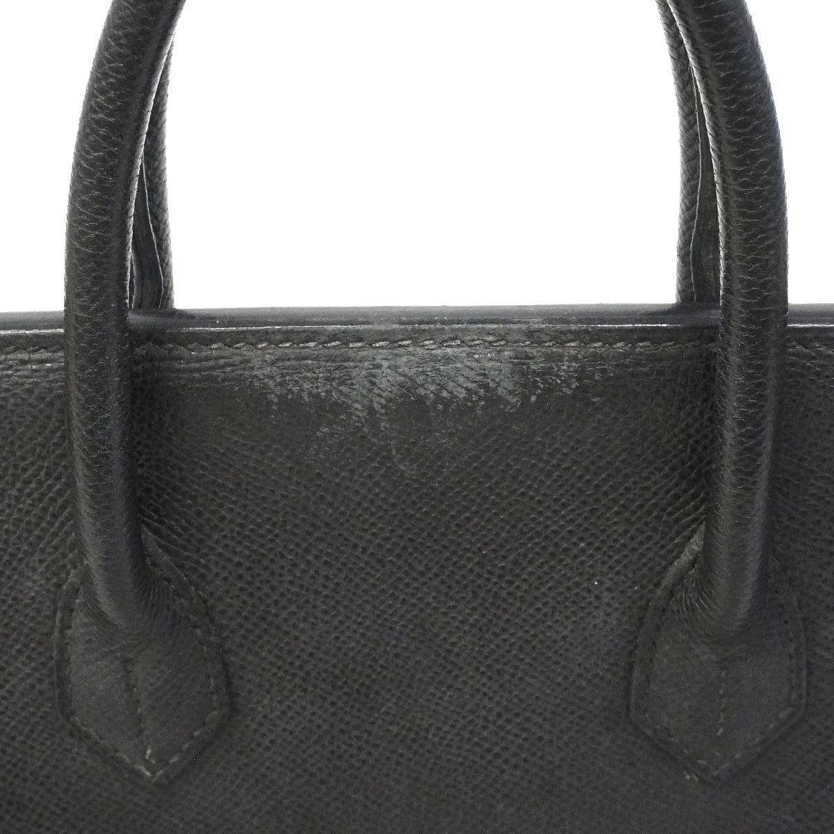 【6fe6621】エルメス ハンドバッグ オータクロア28 ヴォーエプソン ブラック シルバー金具 □J刻印【中古】レディース