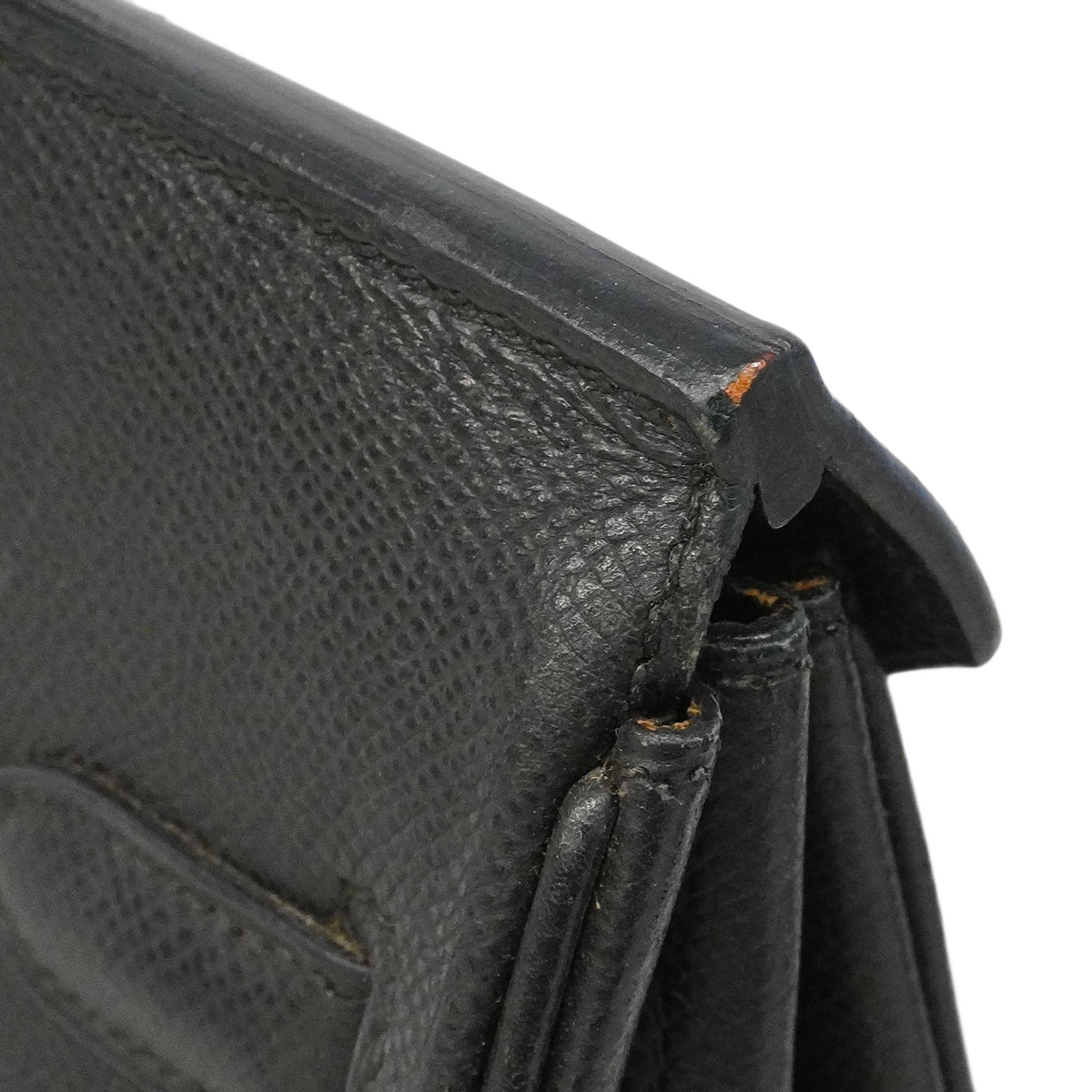 【6fe6621】エルメス ハンドバッグ オータクロア28 ヴォーエプソン ブラック シルバー金具 □J刻印【中古】レディース