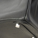 【6fe6621】エルメス ハンドバッグ オータクロア28 ヴォーエプソン ブラック シルバー金具 □J刻印【中古】レディース
