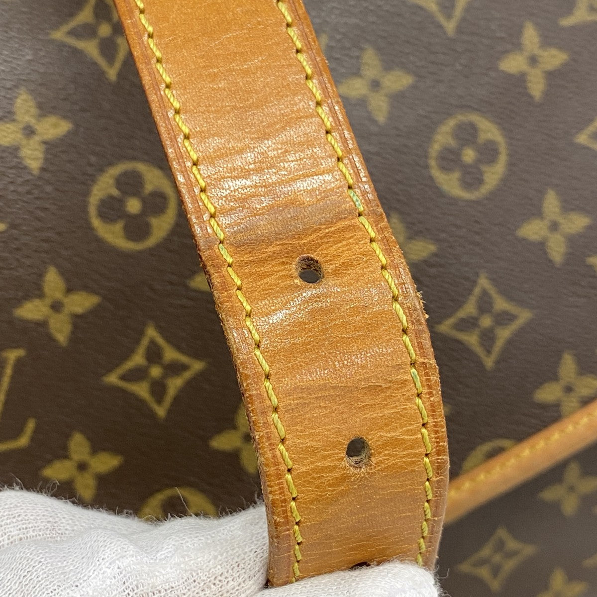 【6fe6638】ルイヴィトン ショルダーバッグ モノグラム ソミュール35 M42254 ブラウン【中古】レディース