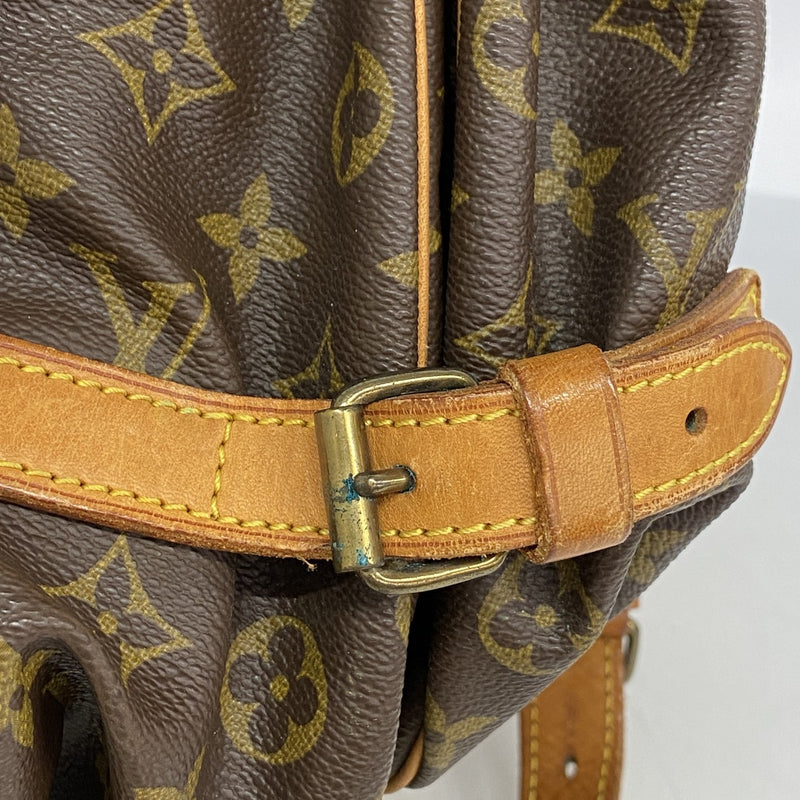 【6fe6638】ルイヴィトン ショルダーバッグ モノグラム ソミュール35 M42254 ブラウン【中古】レディース