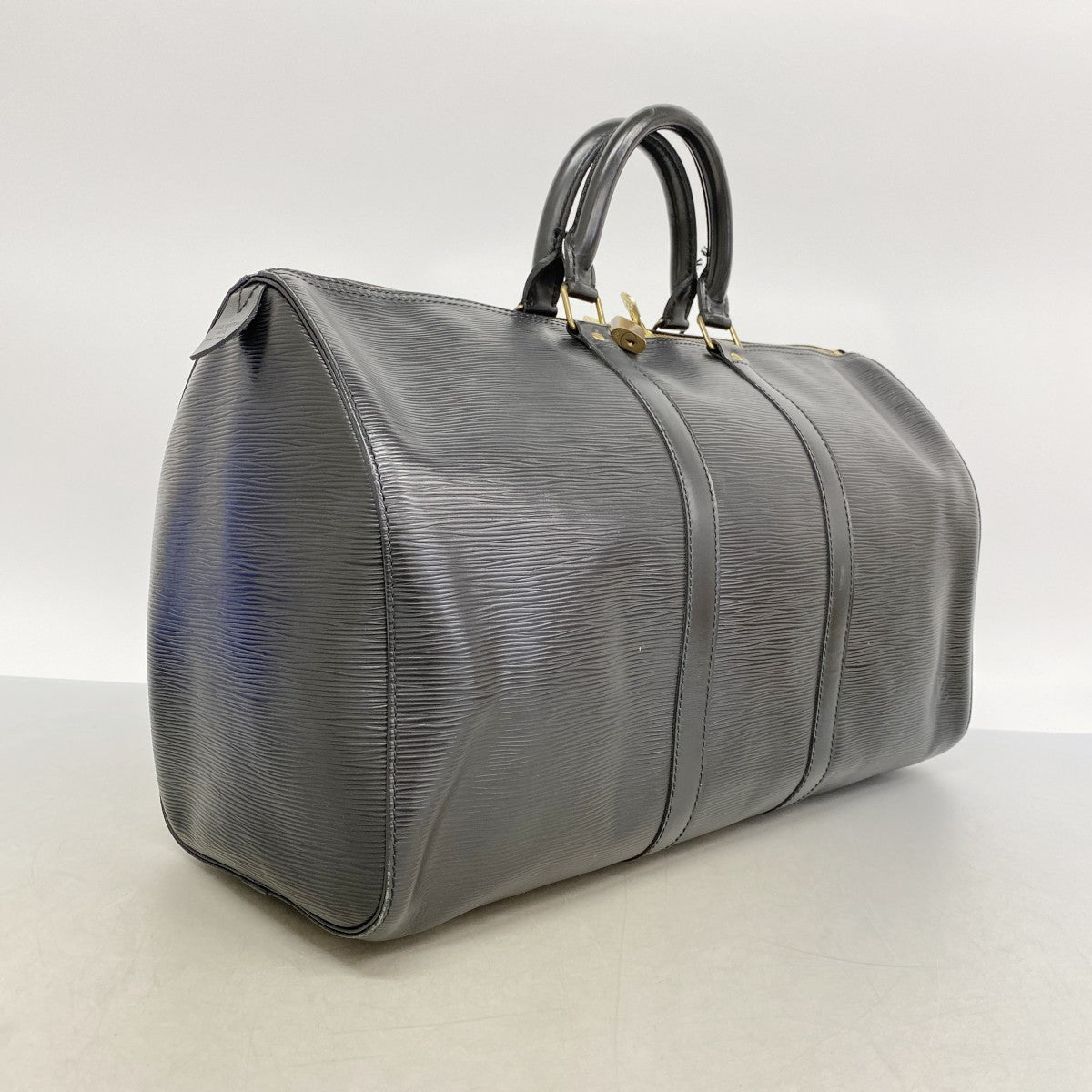【6fe6640】ルイヴィトン ボストンバッグ エピ キーポル50 M42962 ノワール【中古】メンズ レディース ユニセックス