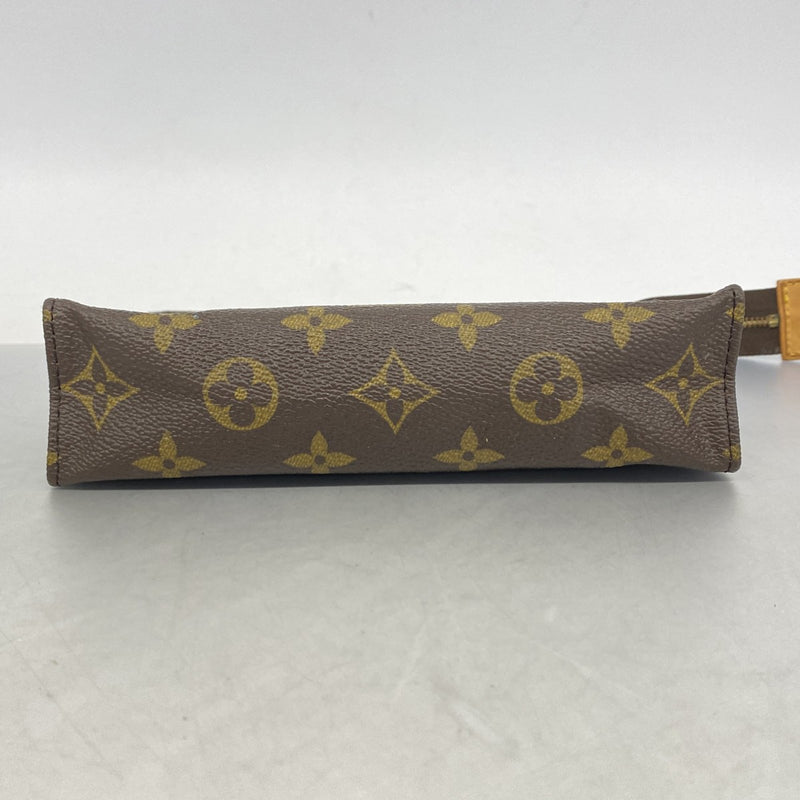 【6fe6664】ルイヴィトン ポーチ モノグラム ポシェットトワレット19 M47544 ブラウン【中古】レディース