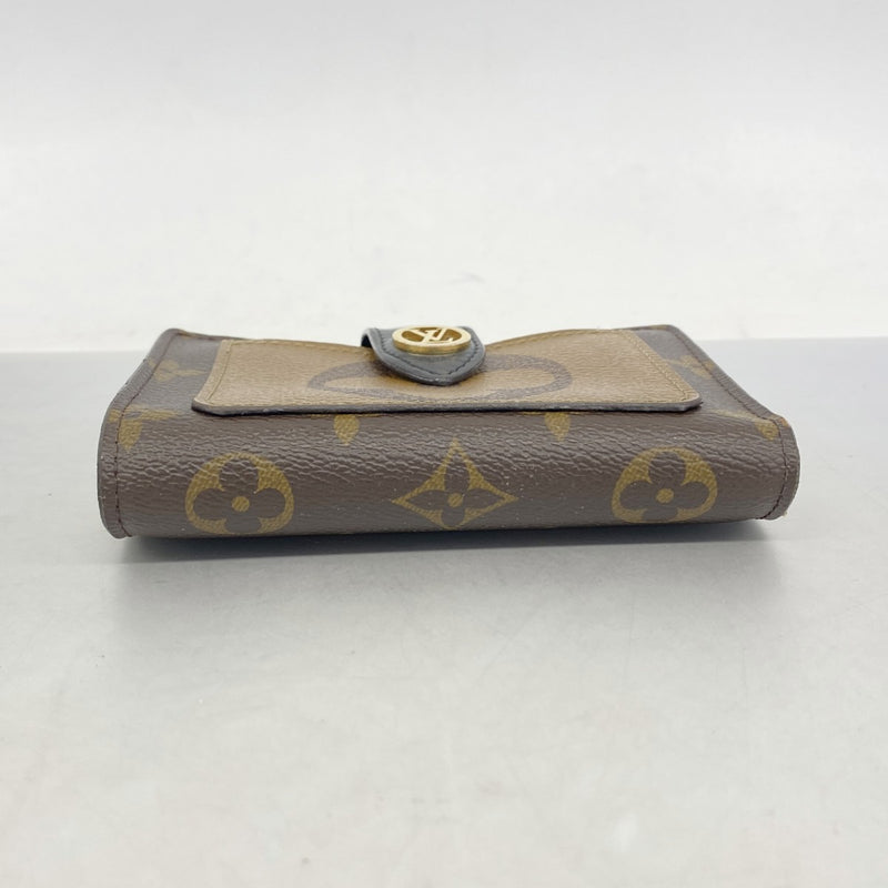 【6fe6666】ルイヴィトン 財布 モノグラム･リバース ポルトフォイユジュリエット M69432 ブラウン【中古】レディース