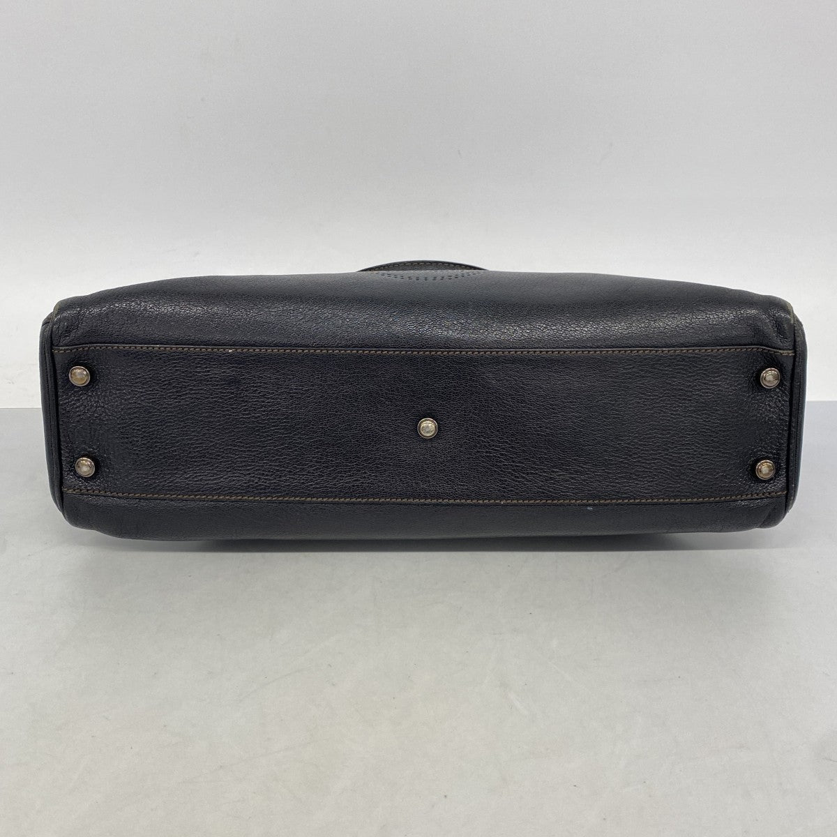 【6fe6689】カルティエ ハンドバッグ マルチェロ レザー ブラック シルバー金具【中古】レディース