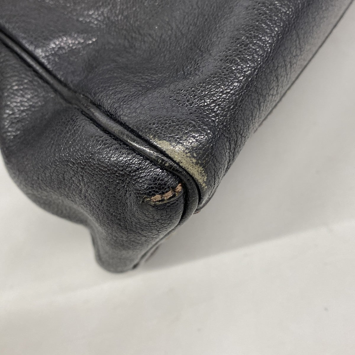 【6fe6689】カルティエ ハンドバッグ マルチェロ レザー ブラック シルバー金具【中古】レディース