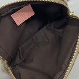 【6fe6691】グッチ ショルダーバッグ GGキャンバス 120975 キャンバス ブラウン ピンク シャンパンゴールド金具【中古】レディース