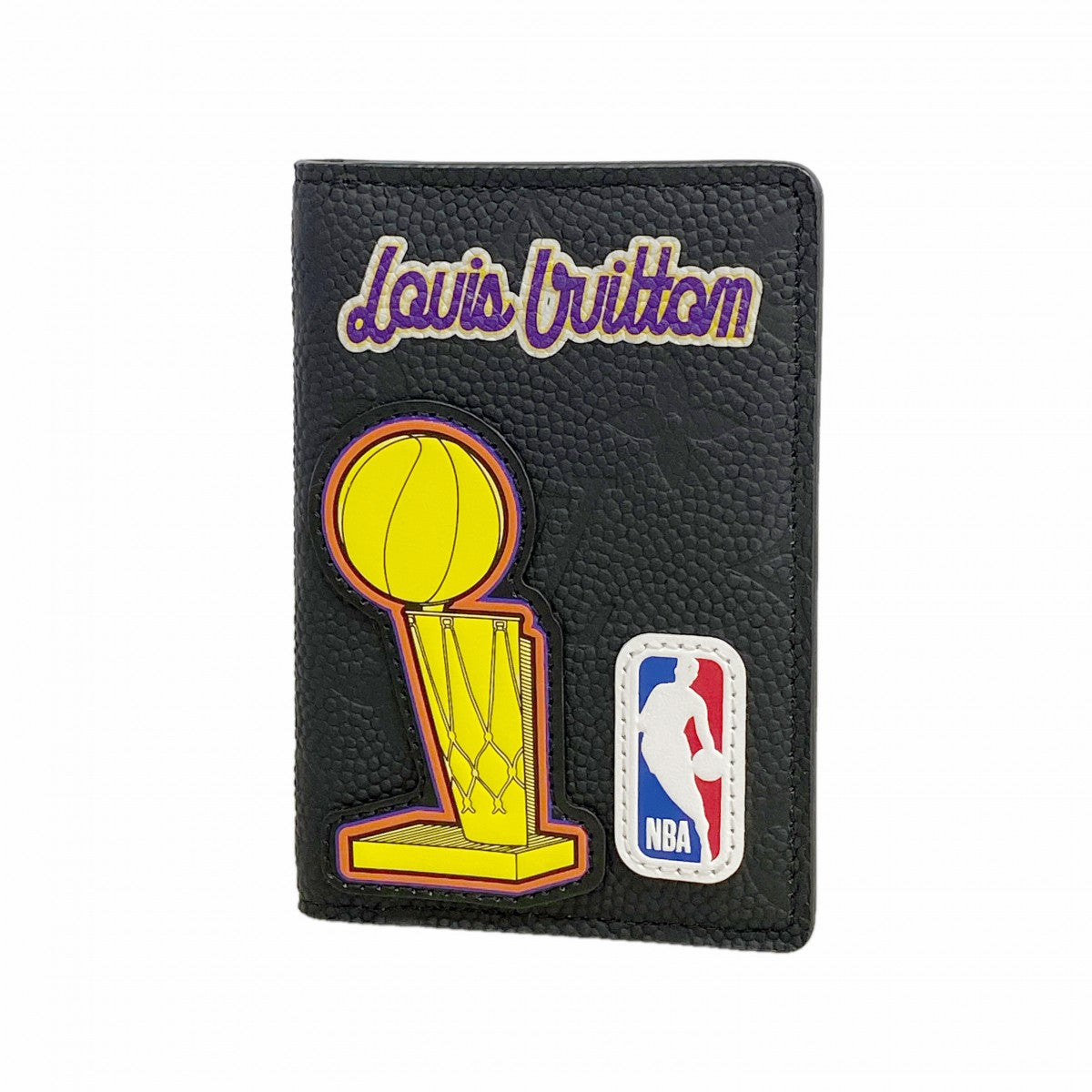【6fe6702-k】ルイヴィトン カードケース モノグラム・アンプラント LV×NBA オーガナイザードゥポッシュ M80615 マルチカラー ブラック【中古】メンズ