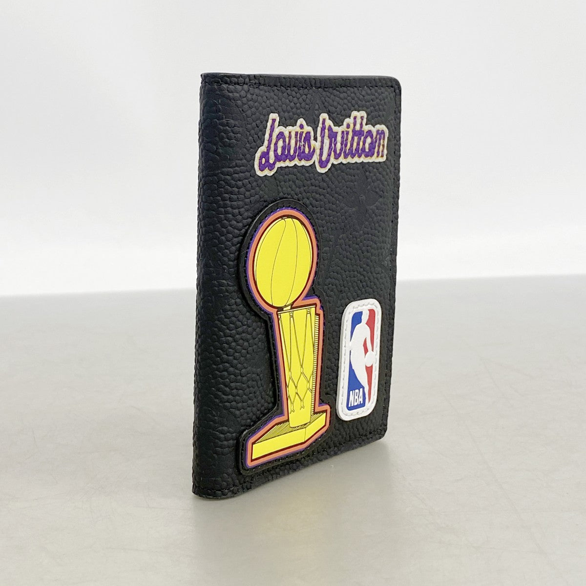 【6fe6702-k】ルイヴィトン カードケース モノグラム・アンプラント LV×NBA オーガナイザードゥポッシュ M80615 マルチカラー ブラック【中古】メンズ