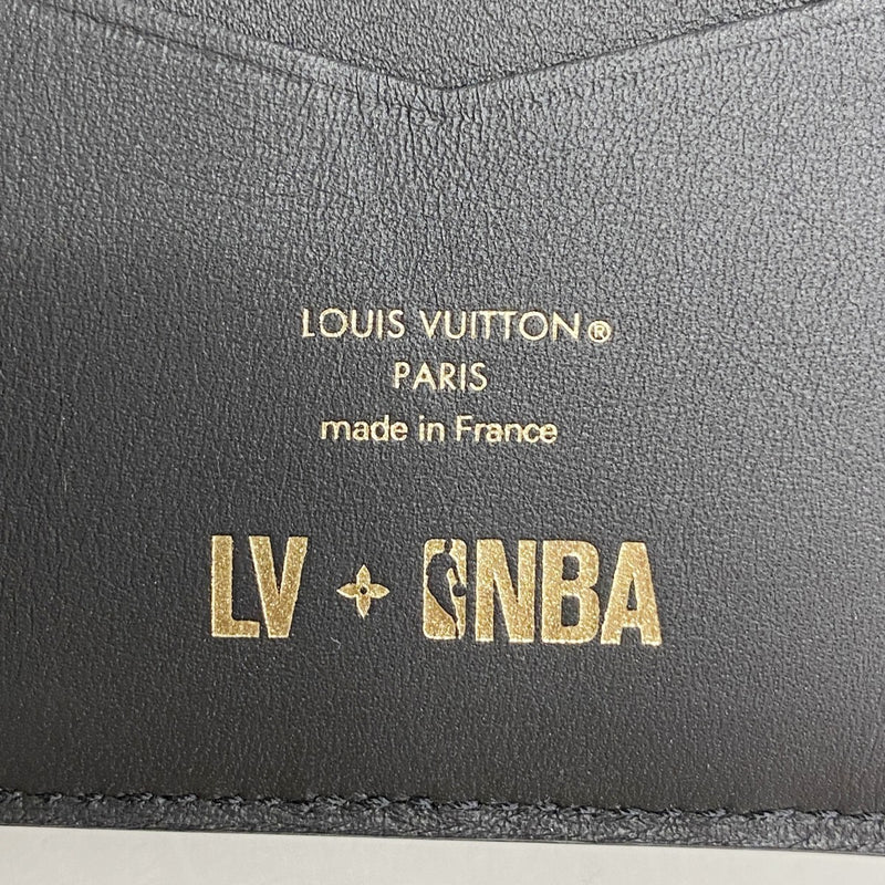 【6fe6702-k】ルイヴィトン カードケース モノグラム・アンプラント LV×NBA オーガナイザードゥポッシュ M80615 マルチカラー ブラック【中古】メンズ