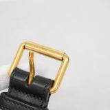 【6fe6720-k】グッチ ウエストバッグ GGマーモント 476434 レザー ブラック ゴールド金具【中古】レディース