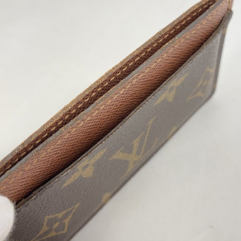 【6fe6744-k】ルイヴィトン カードケース モノグラム ポルトカルトサーンプル M61733 ブラウン【中古】メンズ レディース ユニセックス
