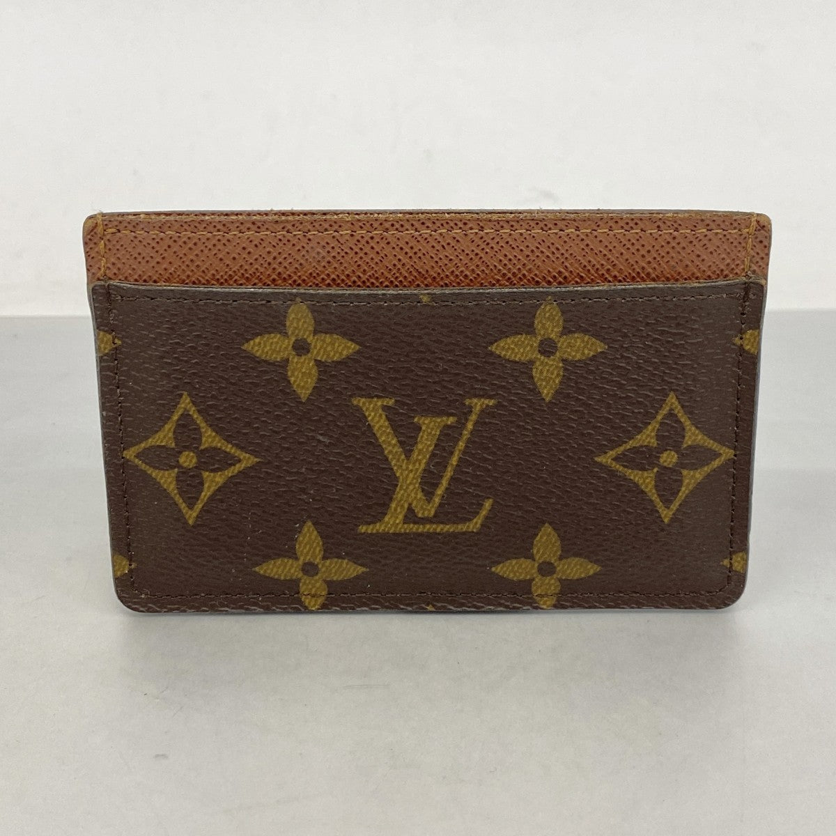 【6fe6744-k】ルイヴィトン カードケース モノグラム ポルトカルトサーンプル M61733 ブラウン【中古】メンズ レディース ユニセックス