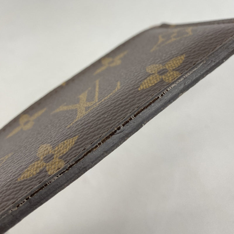 【6fe6744-k】ルイヴィトン カードケース モノグラム ポルトカルトサーンプル M61733 ブラウン【中古】メンズ レディース ユニセックス