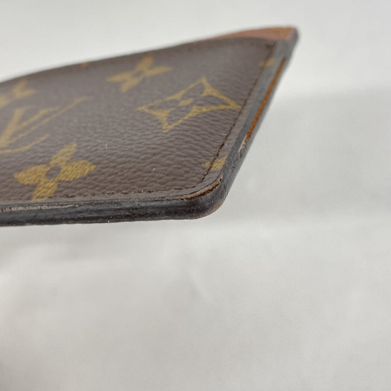 【6fe6744-k】ルイヴィトン カードケース モノグラム ポルトカルトサーンプル M61733 ブラウン【中古】メンズ レディース ユニセックス
