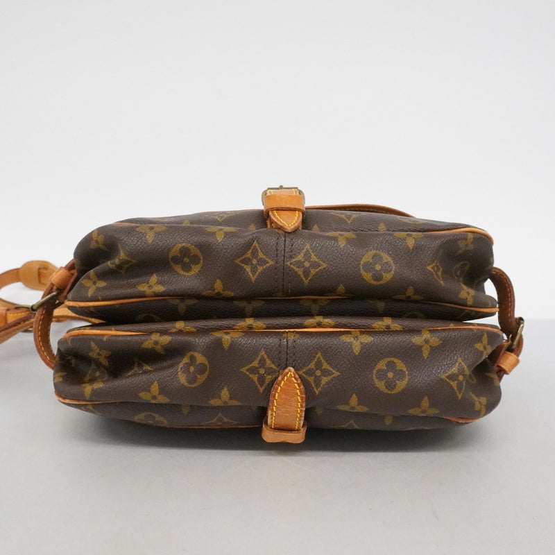 【6fe6747】ルイヴィトン ショルダーバッグ モノグラム ソミュール30 M42256 ブラウン【中古】レディース