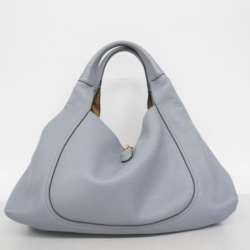【6fe6753-k】グッチ ショルダーバッグ ソフトビット 837466 レザー ブルー ゴールド金具【中古】レディース