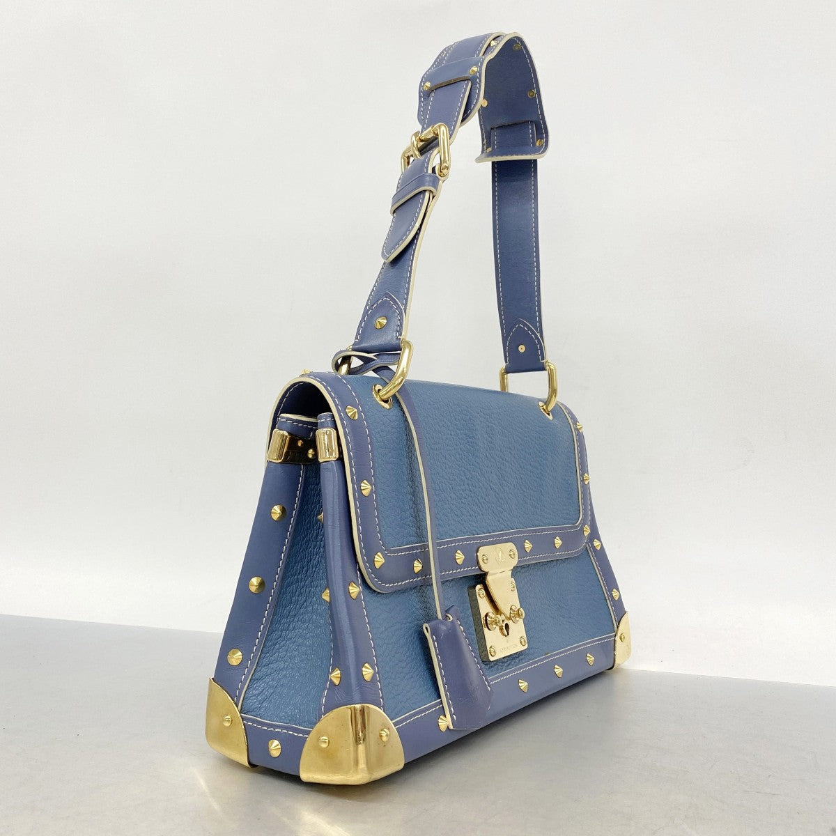 【6fe6761-k】ルイヴィトン ショルダーバッグ スハリ タランテュー M91821 ブルー【中古】レディース